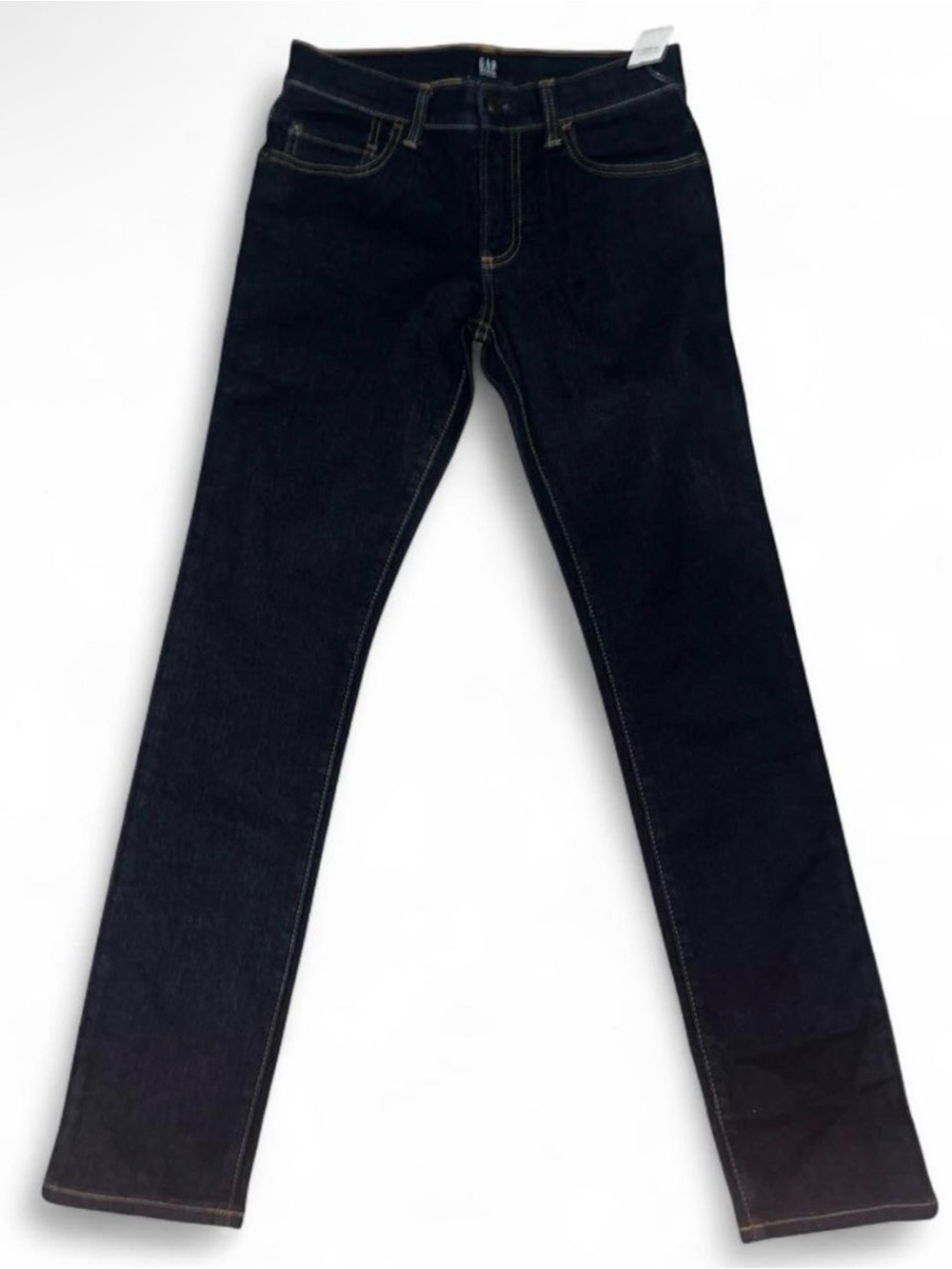 GAP Men's Skinny Jeans in Dark Blue with Contrast Stitching